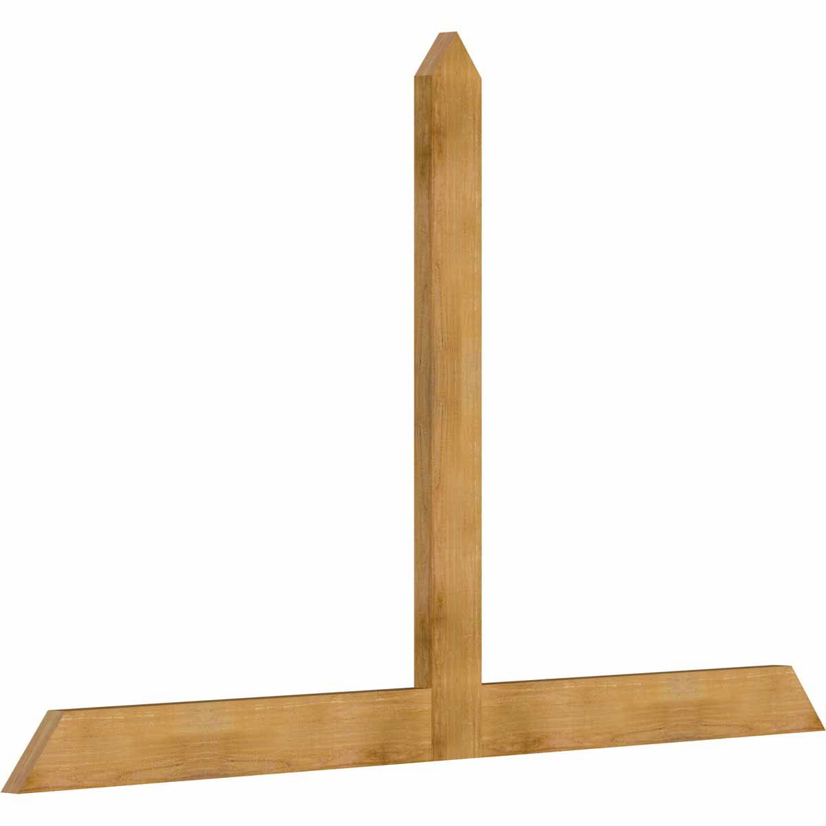 Ekena Millwork Portland Rough Sawn Timber Gable Bracket, Western Red Cedar, 96"W x 60"H x 2"D x 6"F, 15/12 Pitch GBW096X60X0206POR00RWR - alternate 4